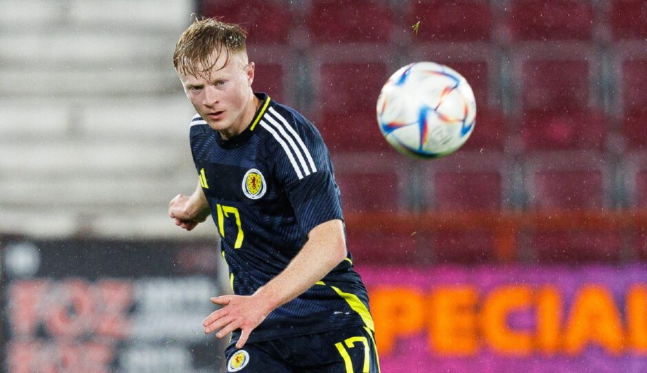 Lyall Cameron plays for Scotland U/21s