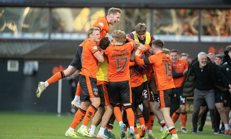 Delirious Dundee United stars after Meshack's winner