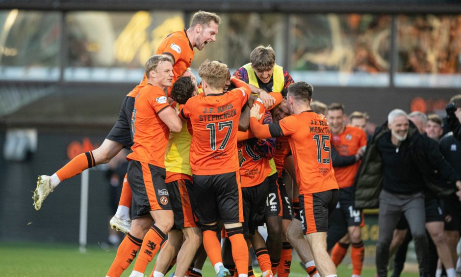 Delirious Dundee United stars after Meshack's winner