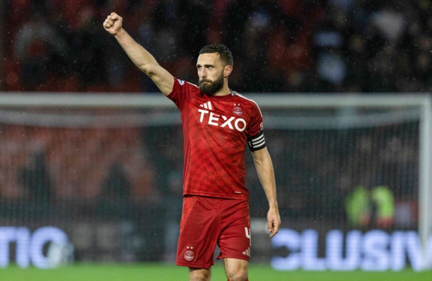 Aberdeen were able to call on club captain Graeme Shinnie from the bench