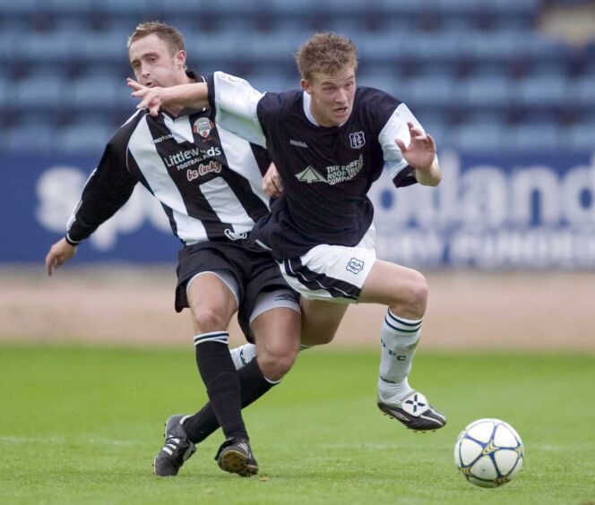 A fresh-faced Paul Dixon in Dundee colours