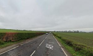 A91 near Auchtermuchty.