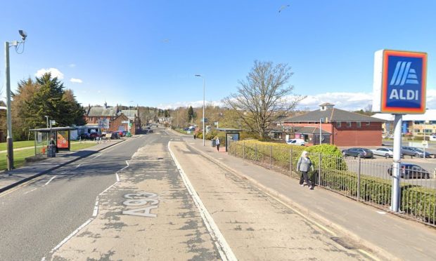 A93 Glasgow Road near Aldi, Perth