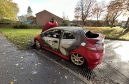 The Honda was destroyed by fire in Glenrothes.