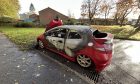 The Honda was destroyed by fire in Glenrothes.