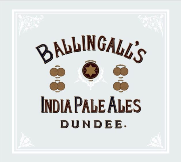 a sign for Ballingall's India Pale Ales, which was brewing beer in Lochee until 1968. 