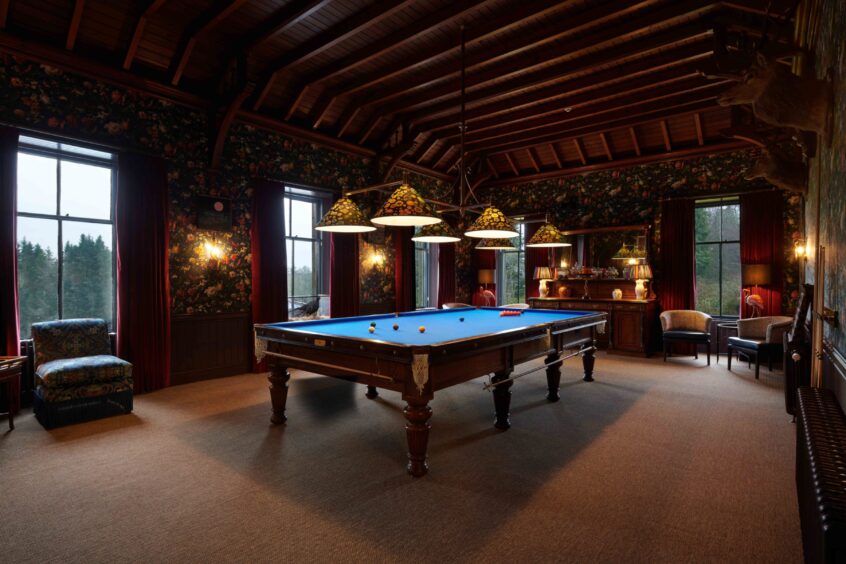 the grand billiard room