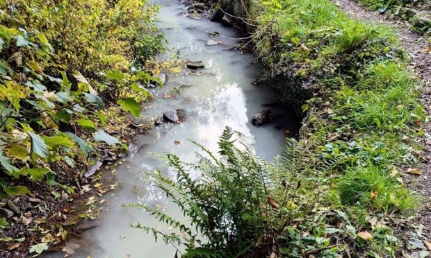 Locals asked for further investigation after Buchlyvie Burn appeared to be contaminated. Image: Alastair Tait