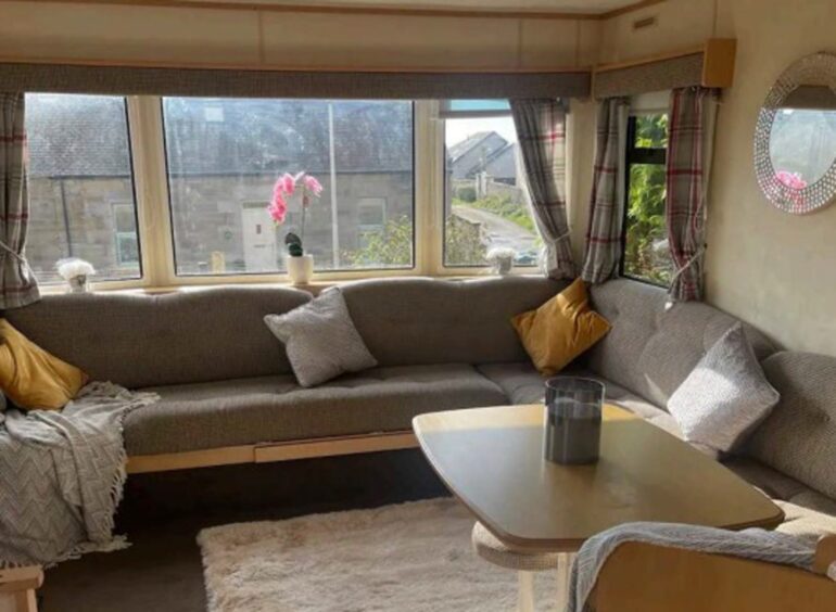 Carnoustie Airbnb caravan.