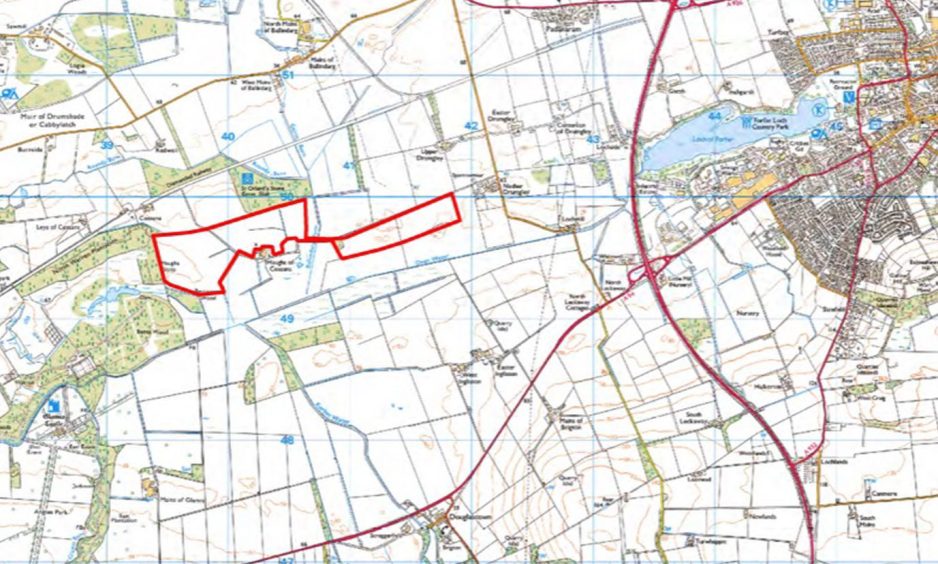 Forfar solar farm application at Haugh of Cossans.