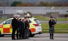 Connor Sinclair (far right) with members of Alex Salmond's family and acting Alba leader Kenny MacAskill (left). Image: PA