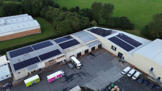 Fife Creamery with its new solar panel farm.
Image: Perceptive Communicators