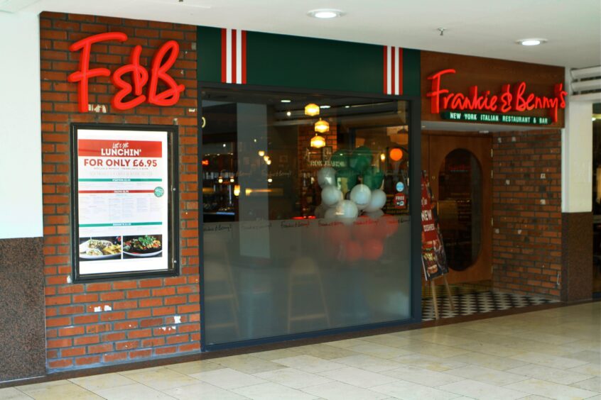 The former Frankie & Benny's restaurant in Dundee Overgate 