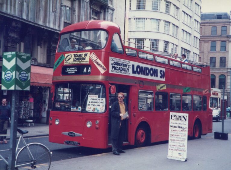 Dundee’s first open top bus was sold to a sightseeing company in London.