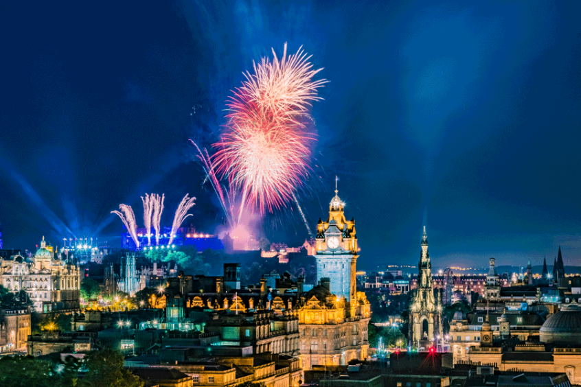 Edinburgh during the Tattoo celebrations 