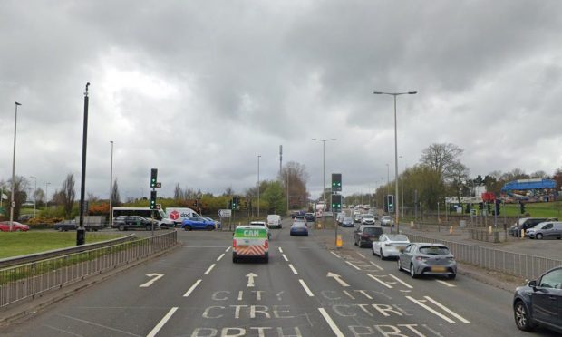 The A90 Forfar Road/Claverhouse Road junction in Dundee