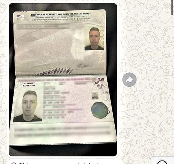 Passport pic on Whatsapp