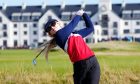 Ant-Man and the Wasp star Kathryn Newton tees off at Carnoustie at the 2024 Dunhill Links Championship