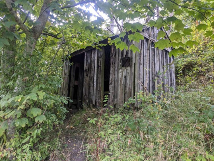 An old platelayer's hut near Glenfarg railway tunnels.