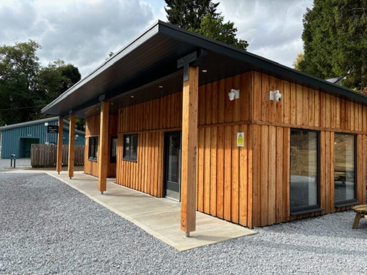 Timber building at Grandtully