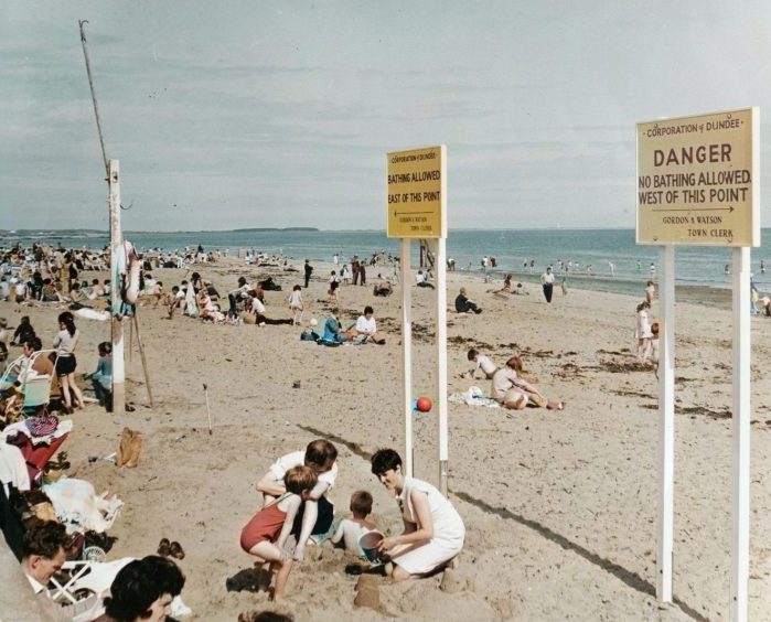 July 1968 at Broughty Ferry beach.