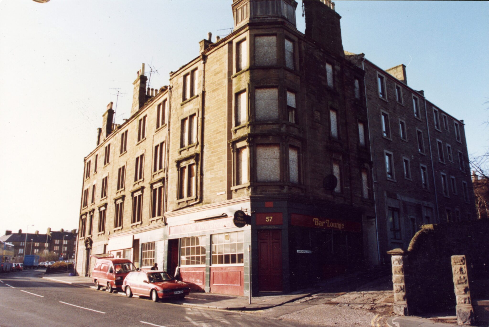 Dundee pub The Pleasance Bar became Two Brewers - then rubble