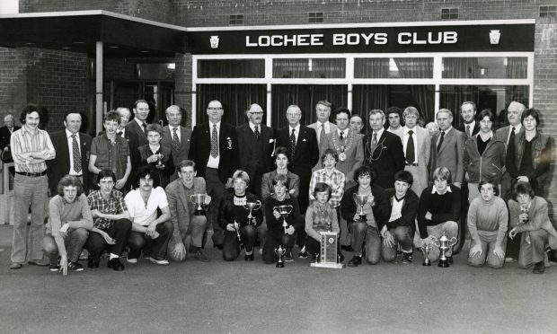 Fun in the snow at Lochee Park in December 1973.