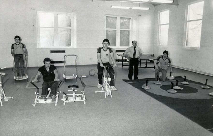 Staff at Lochee Swimming and Leisure Centre. 