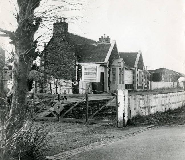 a rundown Newport East Station in 1971 following closure