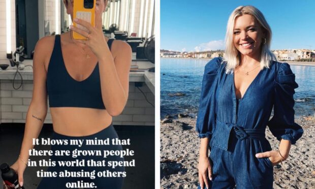 Danni Menzies posted on Instagram after being 'on the receiving end' of online abuse. Image: Danni Menzies/ Instagram