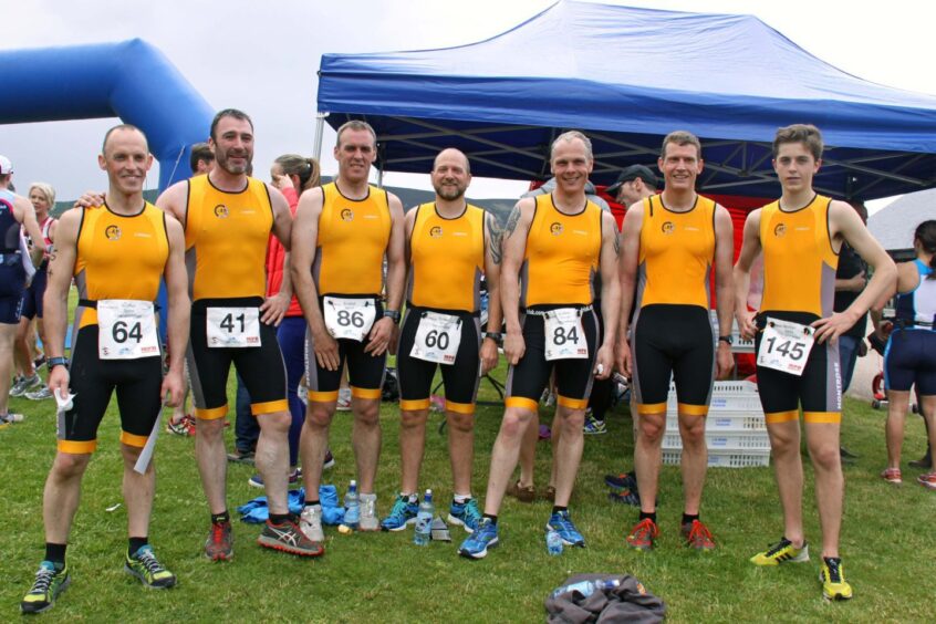 Montrose Triathlon Club members.