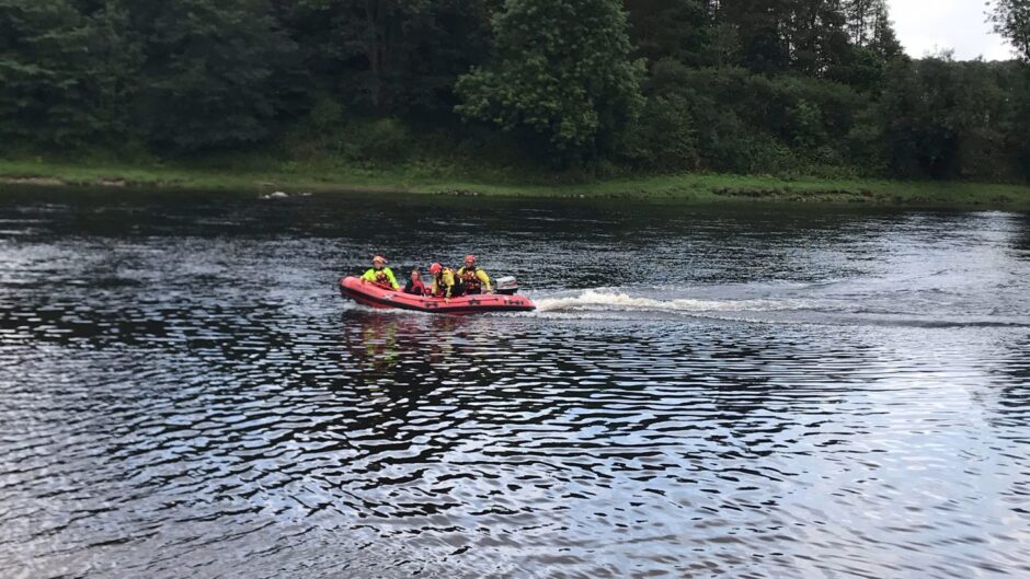 The Scottish Fire and Rescue Service were involved in a water rescue on the River Tay