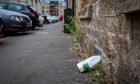 Bruce Street is a common spot for fly-tipping - but also appears to have some issues with littering. Image: Isla Glen/DC Thomson