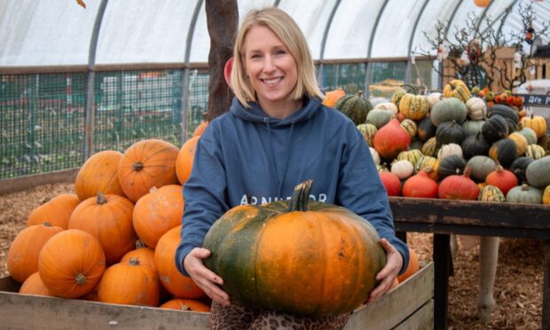 Rebecca McEwen runs Arnprior Farm with her husband Duncan. Image: Isla Glen/DC Thomson