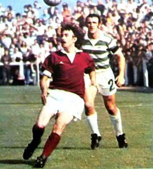 John Mitchell playing against Celtic during his time with Arbroath FC