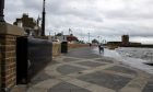 The flood gates at Broughty Ferry have been shut.