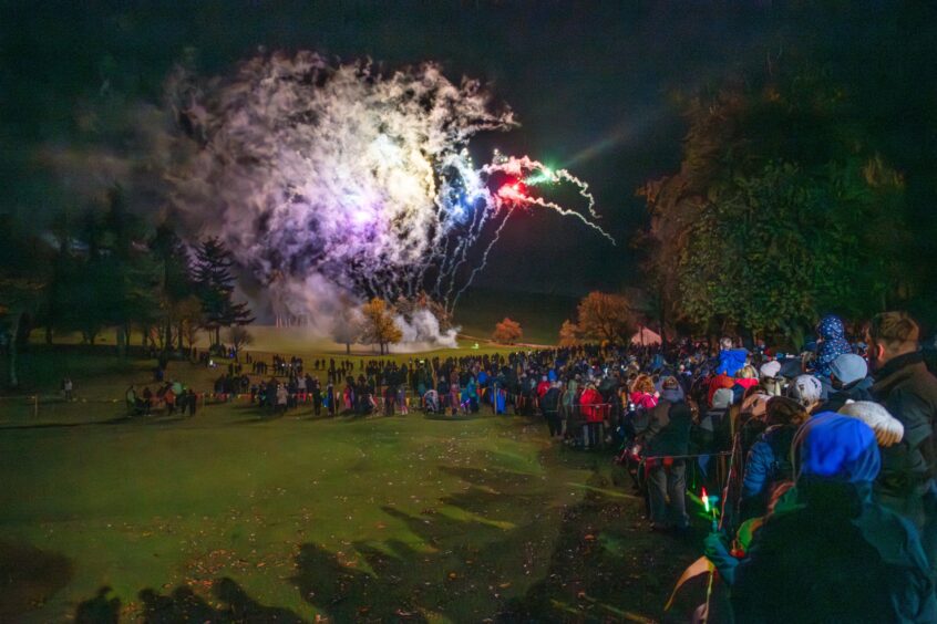 Cupar fireworks display at Cupar Golf Club in 2023. 