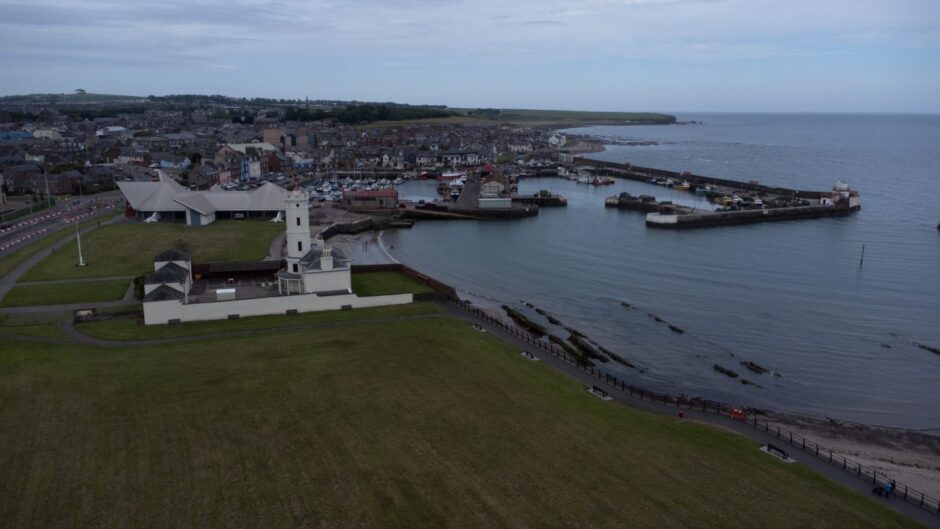 Inchcape Park beside Arbroath harbour.