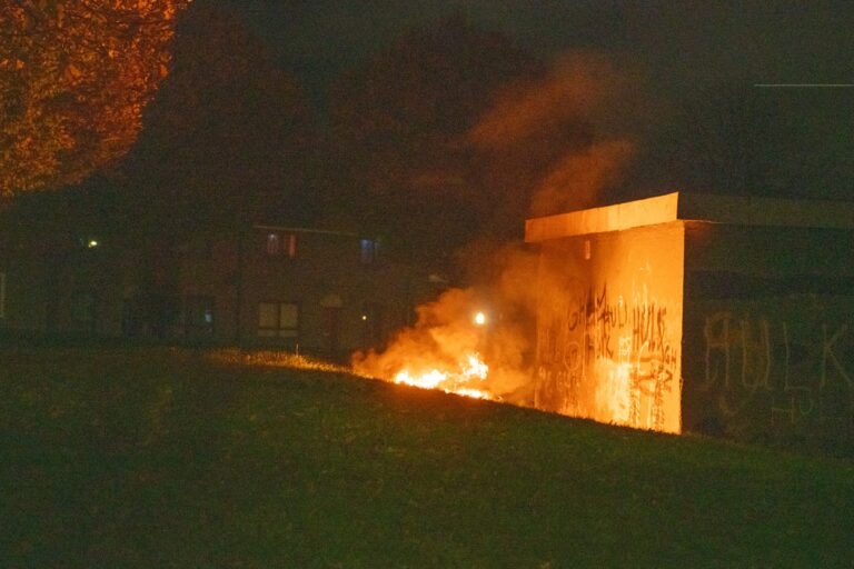 Bins set on fire in Kirkton as police tackle more Halloween disorder