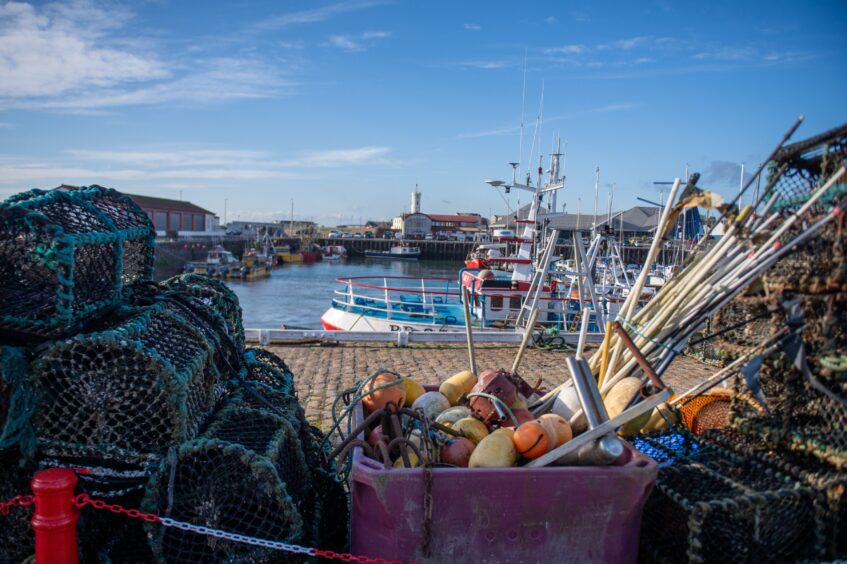 Arbroath harbour.