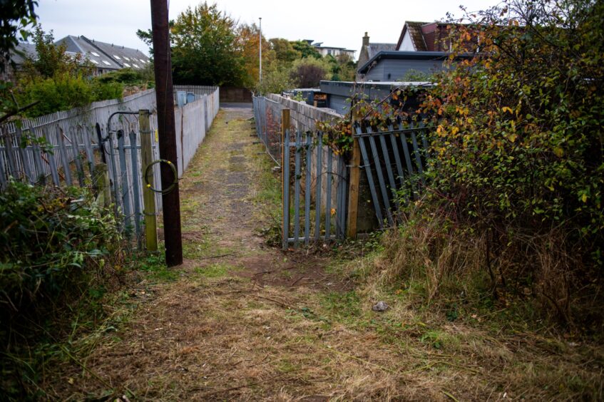 Ferry Road right-of-way in Monifieth.