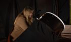 Seeing stars: Rebecca is finding a way to make the most of dark nights in Dundee. Image: Kim Cessford/DC Thomson.