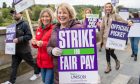 School staff striking in Perth in 2023.