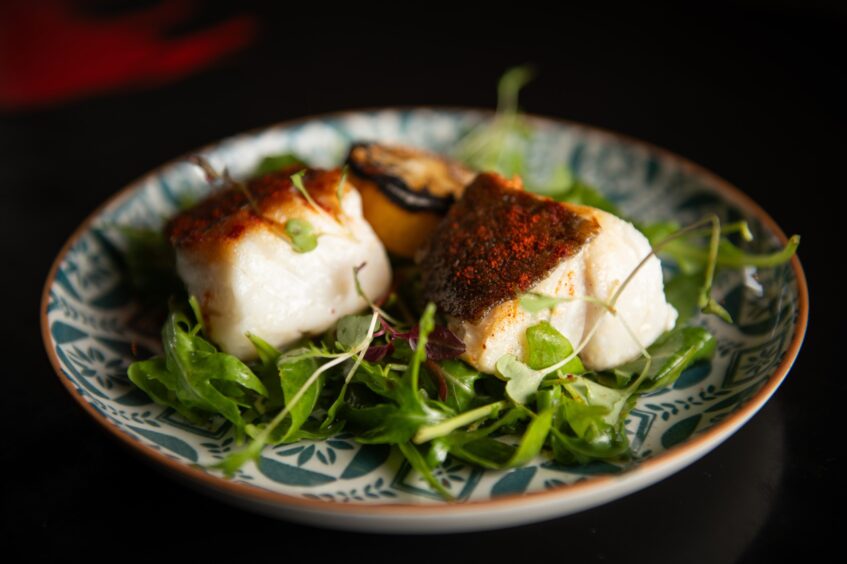 The pan-fried cod at sol y sombra