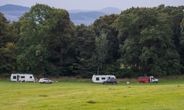 The latest Traveller encampment at Camperdown.