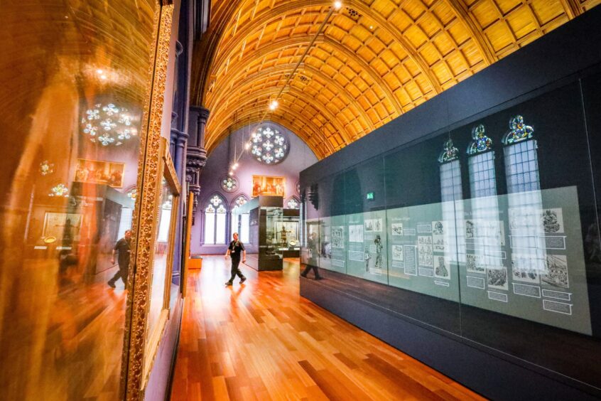 A hall inside Dundee's McManus Galleries.