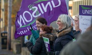 Schools were on strike across Perth and Kinross for two weeks. Image: Kenny Smith/DC Thomson