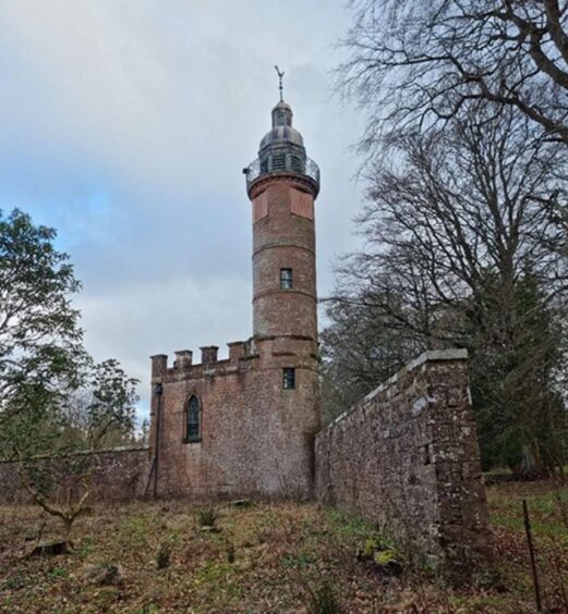 Kinnordy estate observatory near Kirriemuir