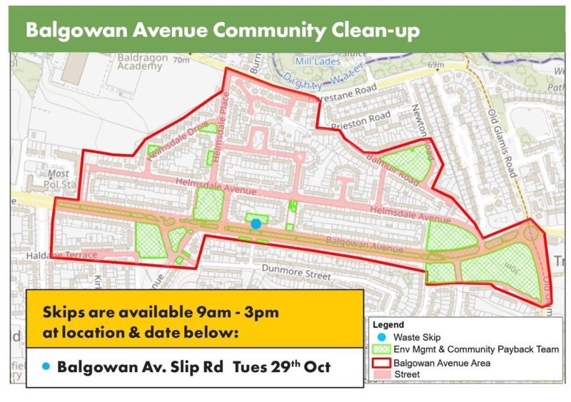 Tuesday's community clean-up.