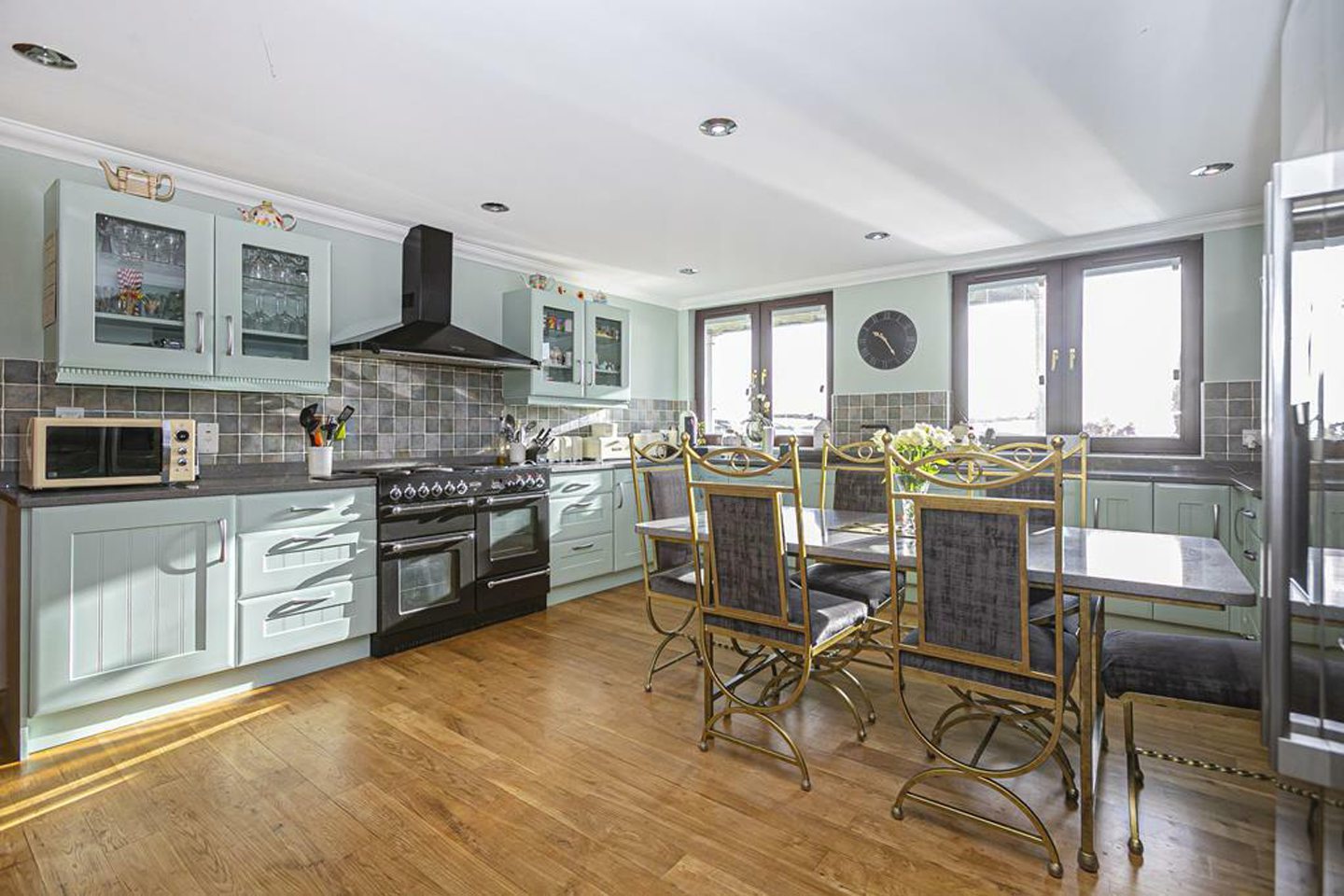 The kitchen/dining room.